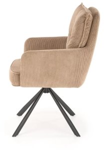 Krzesło tapicerowane K528 cappuccino obracane HALMAR 4