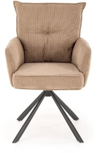 Krzesło tapicerowane K528 cappuccino obracane HALMAR 8