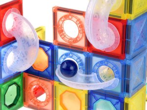 Jokomisiada Klocki magnetyczne 123-elementy kulodrom tor kulki ZA4719 3