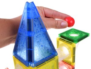 Jokomisiada Klocki magnetyczne 123-elementy kulodrom tor kulki ZA4719 7