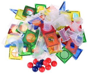 Jokomisiada Klocki magnetyczne 123-elementy kulodrom tor kulki ZA4719 9