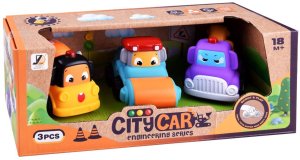 Zestaw miękkie autka budowlane 3szt 18M+ ZA4737A EDUKAMP 9