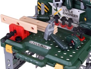 Zestaw majsterkowicza Warsztat narzędzia wkrętarka na baterie ZA5168 EDUKAMP 7