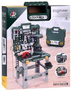 Zestaw majsterkowicza Warsztat narzędzia wkrętarka na baterie ZA5168 EDUKAMP 10