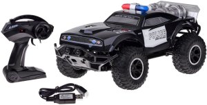 Duże auto sterowane monster truck POLICJA na pilota oświetlenie RC0626 EDUKAMP 10