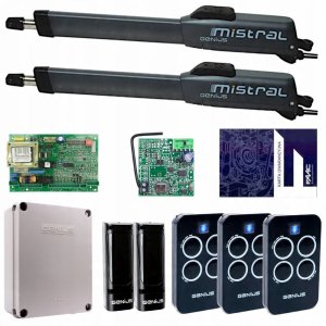 NAPĘD DO BRAMY SKRZYDŁOWEJ GENIUS-MISTRAL-400LS/KIT - ZESTAW DO BRAMY DWUSKRZYDŁOWEJ FAAC 1