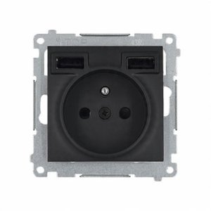 GNIAZDO POJEDYNCZE Z ZASILACZEM USB DGZ1ZUSB2AA.01/49-SIMON54 Premium 230&nbsp;V 16&nbsp;A 1