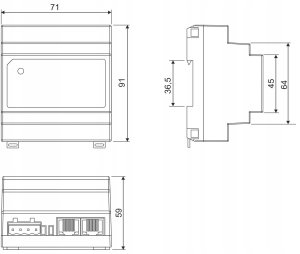 ROZDZIELACZ AUDIO CDNAR/U-DIN ACO 5