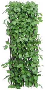 vidaXL vidaXL Kratka z sztucznym bluszczem rozsuwana zielona 180x65 cm 4