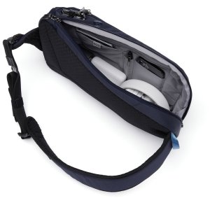 Plecak na jedno ramię antykradzieżowy Pacsafe V - granatowy 4