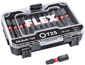 25-piece set of impact tips FLEX DB T25 1