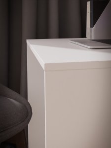 DESK DBBB111-120 80X50X75CM WHITE 2