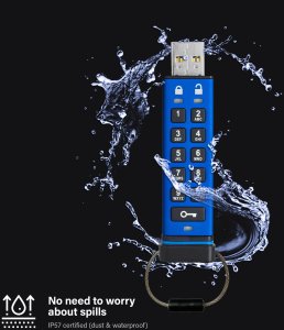 iStorage datAshur Pro USB3 256GB pamięć USB USB Typu-A 3.2 Gen 1 (3.1 Gen 1) Niebieski 3