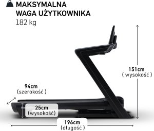 Bieżnia elektryczna Commercial 1750 NordicTrack z wyświetlaczem 12