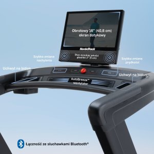 Bieżnia elektryczna Commercial 1750 NordicTrack z wyświetlaczem 4