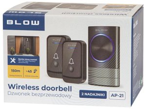 17-108# Dzwonek bezprzewodowy ap-21 dwa nadajniki 5