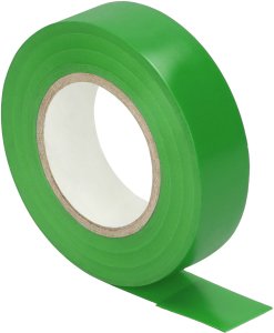 Taśma izolacyjna zielona, uniepalniona, szerokość 19mm, grubość 0,13mm, długość 20m 1