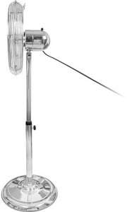 44-655# Wentylator stojący 16" 60w srebrny metalowy 7