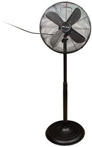 44-656# Wentylator stojący 16" 60w czarny metalowy 8