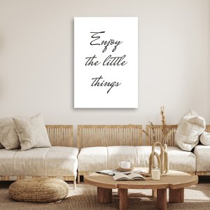 Feeby obraz na płótnie napis ciesz się z małych rzeczy 70x100 large 2