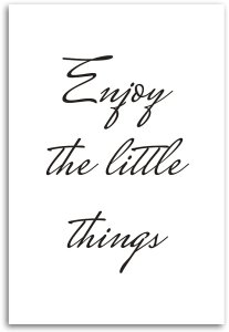Feeby obraz na płótnie napis ciesz się z małych rzeczy 70x100 large 3