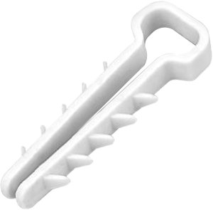 Uchwyt kablowy wbijany, przewód płaski 13x7mm, biały, 20 szt. 1