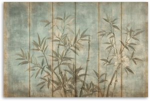 Feeby obraz na płótnie pędy bambusa na pastelowym tle 60x40 medium 3