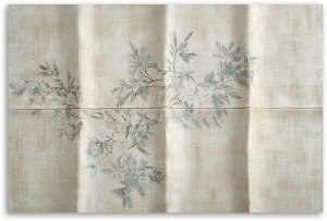 Feeby obraz na płótnie liście krzewu na tle z fakturą 60x40 medium 3