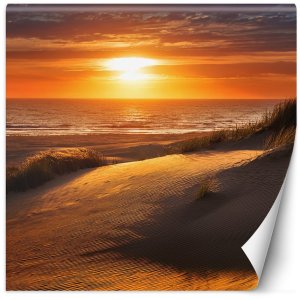 Feeby Fototapeta Zachód Słońca Plaża Natura 100x100 small 1
