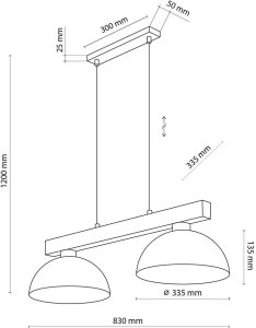Lampa wisząca TKKRYWULT Lampa wisząca OSLO BROWN 4507 TK Lighting 6