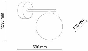 Kinkiet ESTERA BLACK 4777 TK Lighting 3
