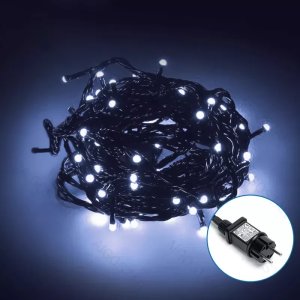 Sznur 20mb 400led Ip44 zimnych lampek choinkowych led z zasilaczem 1