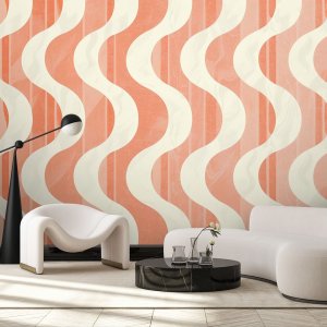 Feeby Fototapeta Falista abstrakcja retro 450x315 xxl 2