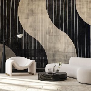 Feeby Fototapeta Abstrakcyjne kształty retro 450x315 xxl 2