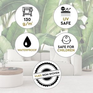 Feeby Fototapeta Zielone liście tropikalne 450x315 xxl 8