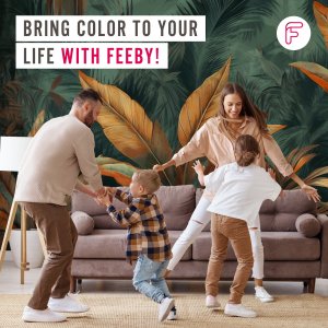 Feeby Fototapeta Zielone liście bananowca 450x315 xxl 9