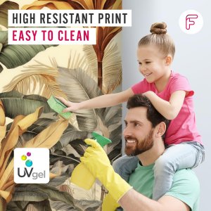 Feeby Fototapeta Zielone liście bananowca 450x315 xxl 10