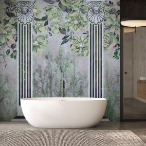 Feeby Fototapeta Starożytne kolumny i kwiaty 450x315 xxl 2