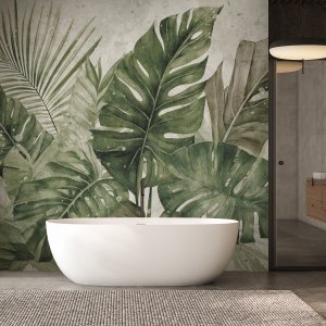 Feeby Fototapeta Tropikalne liście monstery 450x315 xxl 2