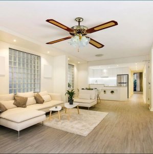 Wentylator SUFITOWY ŻYRANDOL VINTAGE 5 ŚMIGIEŁ 52' 4