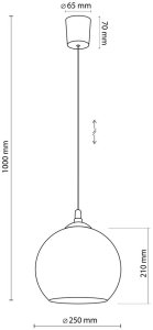 Lampa wisząca VENEZIA MIEDŹ 5741 TK Lighting 5
