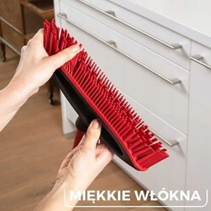 Vileda Szczotka do zamiatania sierści i włosów 5x12x33cm Gumowe włosie 7