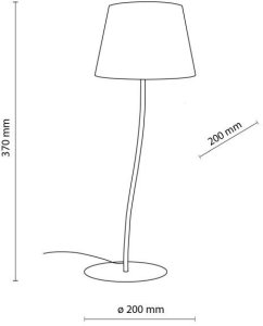 Lampa stołowa nocna NICOLA YELLOW 6641 TK Lighting 3