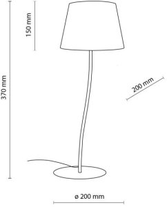 Lampa stołowa nocna NICOLA YELLOW 6641 TK Lighting 4