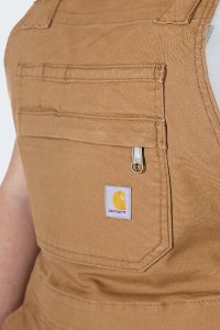 Krótkie Ogrodniczki Carhartt Rugged Canvas Brown 3