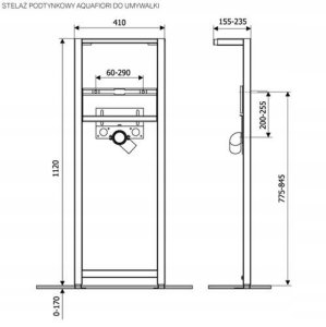 Stelaż  Do Umywalki Kkpol (S)Syfony, stelaże 8