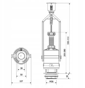 Zaw.Spust.Przyc.Stop Kompakt Bis Zsb/210Syfony, stelaże 2