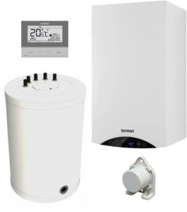 Pakiet kondens. - GOLD PLUS II 20 kW + zasobnik SG PLUS 100L + regulator tygodniowy typ ST-292 v3 + czujnik temperatury zewnętrznejPAKIET 1 SG 1