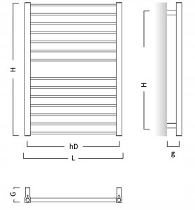 Grzejnik c.o. PIKO 530/1529 649W kolor BIAŁY 2