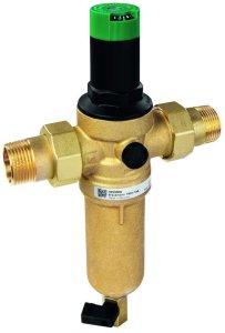 Filtr mini-plus do wody pitnej do temp 70 C z regulatorem ciśnienia, 1/2, z opłukiwaniem HONEYWELL DWZW11 1